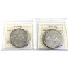 Image 2 : Silver $1 1955 & 1956 ICCS Certified MS-63. Pair contains consistent toning on the obverse and rever