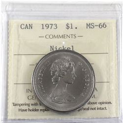 Nickel $1 1973 ICCS Certified MS-66