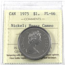 Nickel $1 1975 ICCS Certified PL-66 Heavy Cameo!