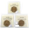 Image 2 : Loon $1 1987, 1992 Confederation & 1996 ICCS Certified MS-66. 3pcs