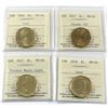 Image 1 : Loon $1 2016, 2017 Canada 150, 2017 Toronto Maple Leaf & 2018 ICCS Certified MS-66. 4pcs
