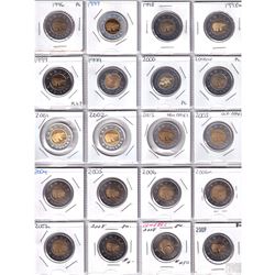 Estate Lot of 44x Canadian $2 coins from 1996-2019. Almost every issue included! UNC, PL & Proofs!