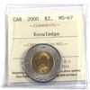 Image 1 : $2 2000 Knowledge ICCS Certified MS-67
