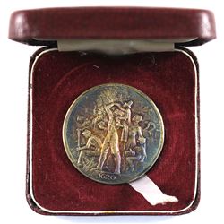 1620-1970 350th Anniversary of the Sailing of the 'Mayflower'. Silver Medal 38mm 41.12g. Medal is be