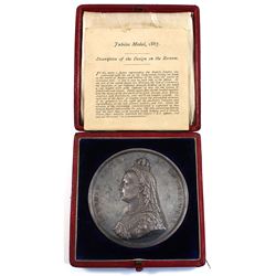 British Medal, 1887 Golden Jubilee of Queen Victoria, by J.E. Boehm
