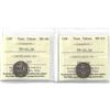 Image 1 : Token: Pair of 2 1965 10-cent Test tokens TT-10.2A MS-63 & TT-10.2B MS-64 Both ICCS Certified (2pcs)