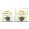 Image 2 : Token: Pair of 2 1965 10-cent Test tokens TT-10.2A MS-63 & TT-10.2B MS-64 Both ICCS Certified (2pcs)