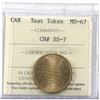 Image 1 : Token 1999-2000 Salesman Sample, CH# SS-7 Brass-Plated Steel ICCS Certified MS-67!
