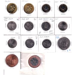 Lot of 14x 1999-2013 Royal Canadian Mint Souvenir Tokens and Medallions with a 2009 Salesmen Sample.