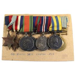Named Korea Elizabeth II Silver Medal, Named Korea United Nations Medal, Voluntary WWII Medal, 1939-