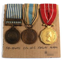 Named EIIR Canadian Forces Decoration Medal, Named Korea United Nations Medal & UNEF in the Service