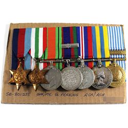 Named Korea Elizabeth II Silver Medal, Named United Nations Korea Medal, Voluntary WWII Medal, 1939-