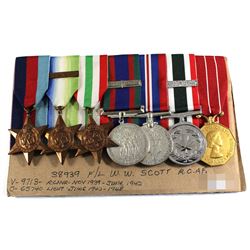 Named EIIR Canadian Forces Decoration Medal, Voluntary WWII Medal, 1939-1945 War Medal, The 1939-194