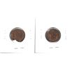 Image 2 : Error Pair of 1974 Canada 1-cent struck on defective planchets. Both coins are in AU condition with