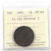 Image 1 : 1-cent 1981 LD LL, Obv.3 ICCS Certified EF-40 (Repunched 'N' in Regina). An attractive coin with str