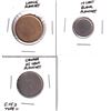 Image 1 : Error lot of 3x Canadian Blank Planchets. Lot includes: 10-cent Magnetic, 25-cent 5.05g Type II Magn