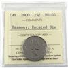 Image 1 : 25-cent 2000 Harmony ICCS Certified MS-66, Rotated 315 Degree. Very tough to find in this grade.