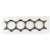 Image 2 : 25-cent Planchet Strip of 4 Complete Punches and 2 Partial (End) Circles. Strip is magnetic and weig