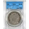 Image 1 : Silver $1 1935 'Doubling on Indian's and Voyageur', CCCS Certified MS-65. Lightly toned with soft ro