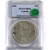 Image 1 : Silver $1 1950 'Logs' on Island PCGS Certified MS-66. Variety not noted on PCGS holder.