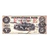 Image 3 : 380-10-10-16, 1858, International Bank of Canada $5, Fitch, Red Protectors, Small Blue Sheet Number,