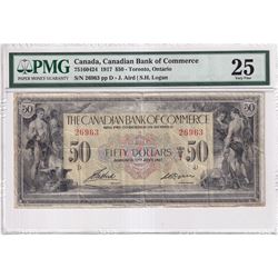 751-604-24 The Canadian Bank of Commerce $50-Toronto Ontario, Arid-Logan S/N: 26963-D, PMG Certified