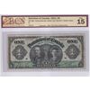 Image 1 : DC-18b 1911 Dominion of Canada $1, Various-Boville, Green Line, Series F, Check Letter D, S/N: 03970