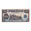 Image 3 : DC-21f 1912 Dominion of Canada $5, Seal Only, Countersigned, Hyndman-Saunders. S/N: B917717-C, BCS C