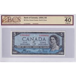 BC-31a 1954 Bank of Canada Devil's Face $5, Coyne-Towers S/N: A/C3008692, BCS Certified EF-40 Origin