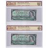 Image 1 : BC-45aS & BC-45bS. 1967 $1 Matching SPECIMEN Bank Note Set (#130). Both BCS Certified UNC-60 & CUNC-