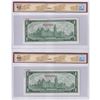 Image 2 : BC-45aS & BC-45bS. 1967 $1 Matching SPECIMEN Bank Note Set (#130). Both BCS Certified UNC-60 & CUNC-