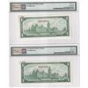 Image 2 : BC-45aS & BC-45bS. 1967 $1 Matching SPECIMEN Bank Note Set (#189). Both PMG Certified CUNC-64 EQP! 2