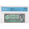 Image 1 : BC-45bA 1967 Bank of Canada Replacement $1, Beattie-Rasminsky S/N: *L/O7037142. CCCS Certified GEM U
