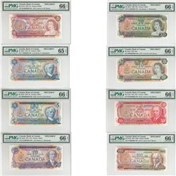 Set of 8 Matching SPECIMEN Notes of the 1969-1979 Multicolour Issues (Set#368) All PMG Certified GEM