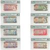 Image 1 : Set of 8 Matching SPECIMEN Notes of the 1969-1979 Multicolour Issues (Set#368) All PMG Certified GEM