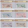 Image 1 : Set of 6 Matching SPECIMEN Notes of the Birds of Canada Issue (Set# 0911) All BCS Certified UNC-60 t