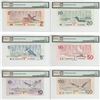 Image 3 : Set of 6 Matching SPECIMEN Notes of the Birds of Canada Issue (Set#0992) All PMG Certified GEM UNC-6