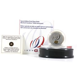 RCM Issue: 2009 Special Edition 100th Anniversary of the Montreal Canadiens Sterling Silver Dollar w