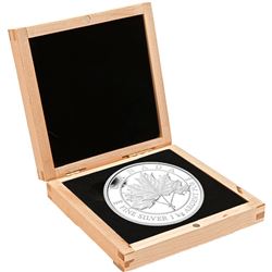 RCM Issue: 2012 $250 Maple Leaf Forever Kilo Fine Silver Coin (TAX Exempt). Coin comes encapsulated