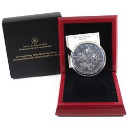 RCM Issue: 2013 $50 Silver Maple Leaf 25th Anniversary 5oz Fine Silver Coin (TAX Exempt). Outer box