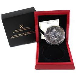 RCM Issue: 2013 $50 Silver Maple Leaf 25th Anniversary 5oz Fine Silver Coin (TAX Exempt).