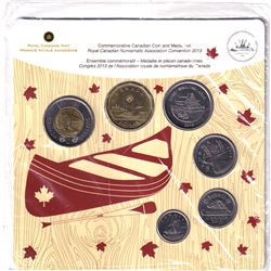 RCM Issue: 2013 Commemorative Winnipeg, Manitoba R.C.N.A. Convention Coin and Medal Set. Limited Min