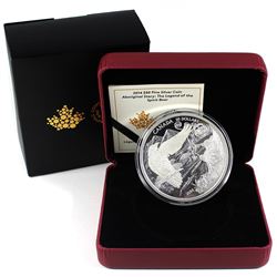 RCM Issue: 2014 $50 Aboriginal Story - The Legend of the Spirit Bear 5oz Fine Silver Coin. COA #0198