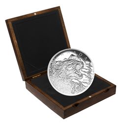 RCM Issue: 2015 $125 Growling Cougar 1/2 Kilo Fine Silver Coin. TAX Exempt