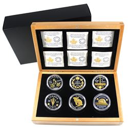 RCM Issue: 2015 Legacy of the Nickel Fine Silver 6-coin set (TAX Exempt). Coins come encapsulated in