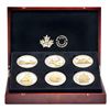 Image 1 : RCM Issue: 2015 5oz Silver Big Coin 6-coin Series in Deluxe Display Box with COAs. The 25-cent coin