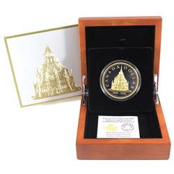 RCM Issue: 2016 $1 Library of Parliament Renewed Fine Silver Dollar with Selective Gold Plating (TAX