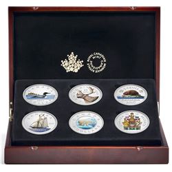 RCM Issue: 2016 5oz Silver Big Coin 6-coin Series in Deluxe Display Box with COAs. TAX Exempt