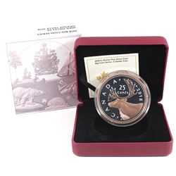 RCM Issue: 2018 25-cent Big Coin 5oz Rose-Gold Plated Fine Silver Coin (TAX Exempt).