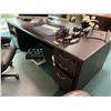 Image 2 : SOLID WOOD DARK MAHOGANY EXECUTIVE OFFICE SUITE INCLUDES: EXECUTIVE DESK,